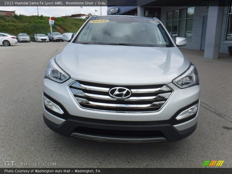 Moonstone Silver / Gray 2013 Hyundai Santa Fe Sport AWD