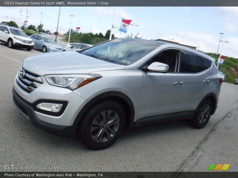 Moonstone Silver / Gray 2013 Hyundai Santa Fe Sport AWD