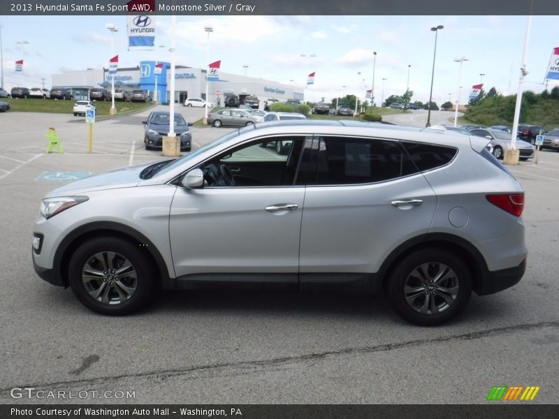 Moonstone Silver / Gray 2013 Hyundai Santa Fe Sport AWD
