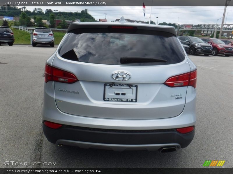 Moonstone Silver / Gray 2013 Hyundai Santa Fe Sport AWD