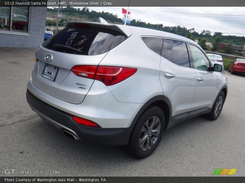Moonstone Silver / Gray 2013 Hyundai Santa Fe Sport AWD