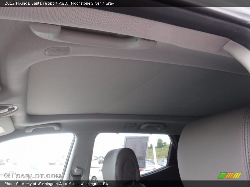Moonstone Silver / Gray 2013 Hyundai Santa Fe Sport AWD