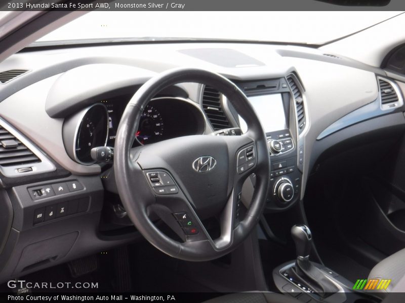 Moonstone Silver / Gray 2013 Hyundai Santa Fe Sport AWD