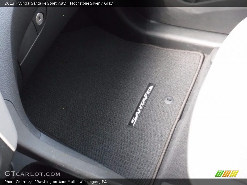 Moonstone Silver / Gray 2013 Hyundai Santa Fe Sport AWD
