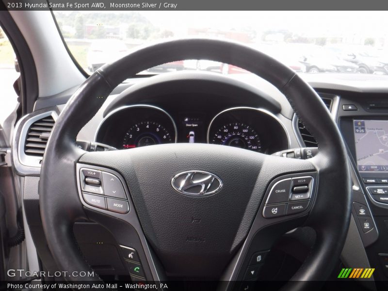 Moonstone Silver / Gray 2013 Hyundai Santa Fe Sport AWD