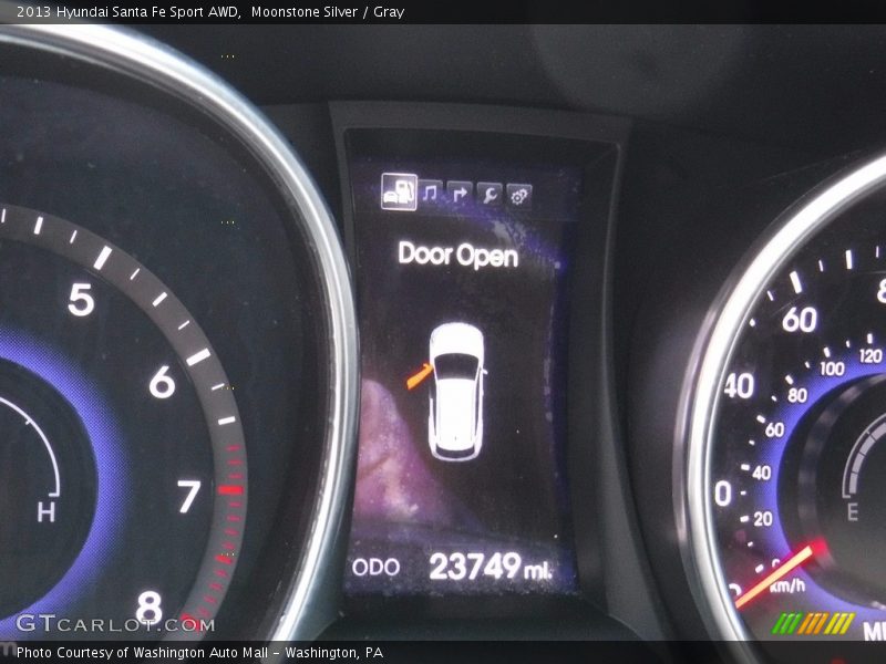 Moonstone Silver / Gray 2013 Hyundai Santa Fe Sport AWD