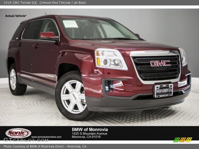 Crimson Red Tintcoat / Jet Black 2016 GMC Terrain SLE