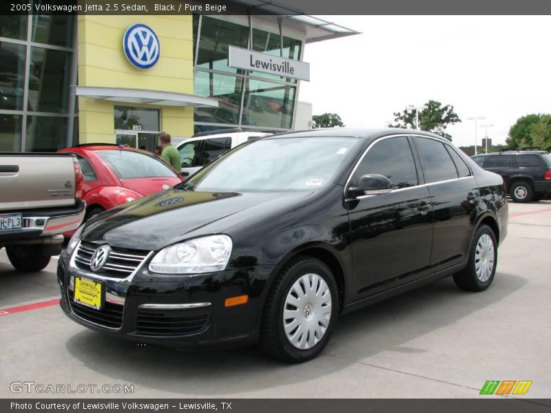 Black / Pure Beige 2005 Volkswagen Jetta 2.5 Sedan