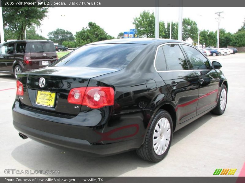 Black / Pure Beige 2005 Volkswagen Jetta 2.5 Sedan