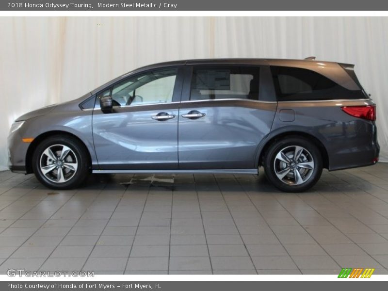 Modern Steel Metallic / Gray 2018 Honda Odyssey Touring