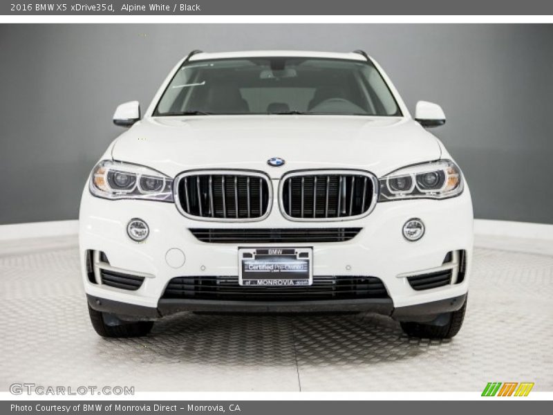 Alpine White / Black 2016 BMW X5 xDrive35d