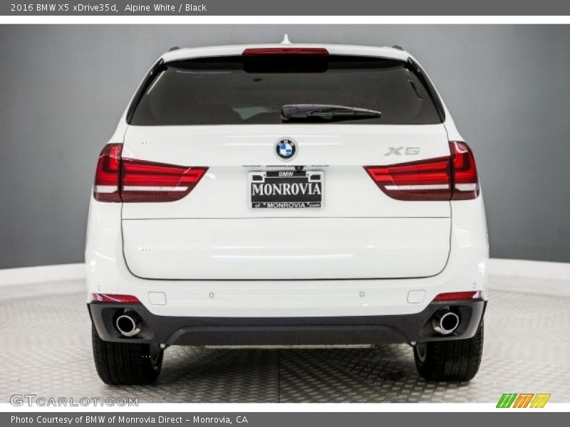 Alpine White / Black 2016 BMW X5 xDrive35d