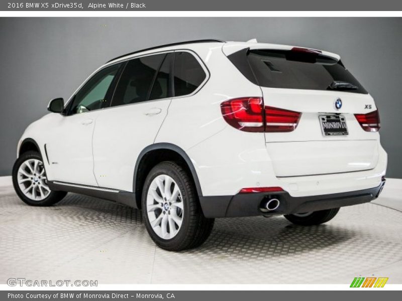 Alpine White / Black 2016 BMW X5 xDrive35d