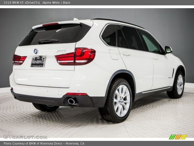 Alpine White / Black 2016 BMW X5 xDrive35d
