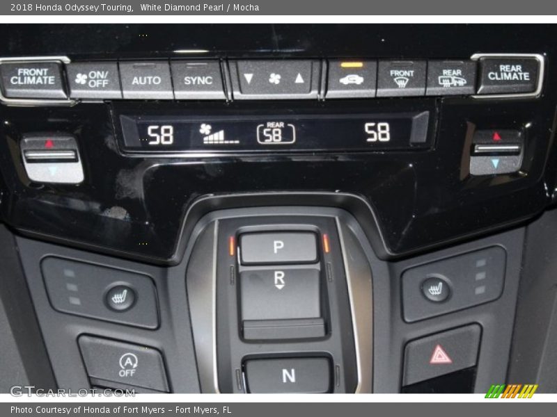 White Diamond Pearl / Mocha 2018 Honda Odyssey Touring