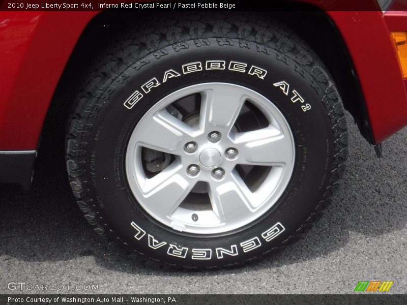 Inferno Red Crystal Pearl / Pastel Pebble Beige 2010 Jeep Liberty Sport 4x4