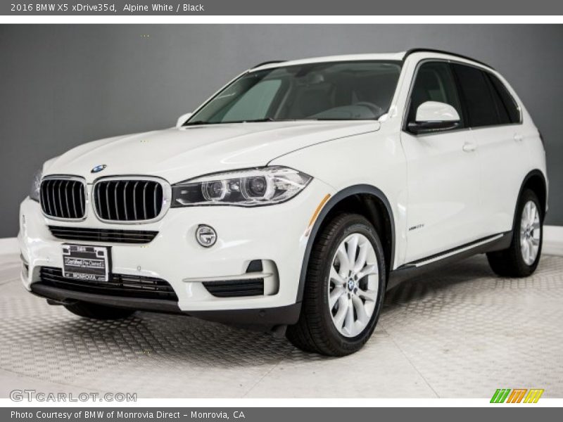 Alpine White / Black 2016 BMW X5 xDrive35d