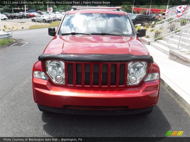 Inferno Red Crystal Pearl / Pastel Pebble Beige 2010 Jeep Liberty Sport 4x4