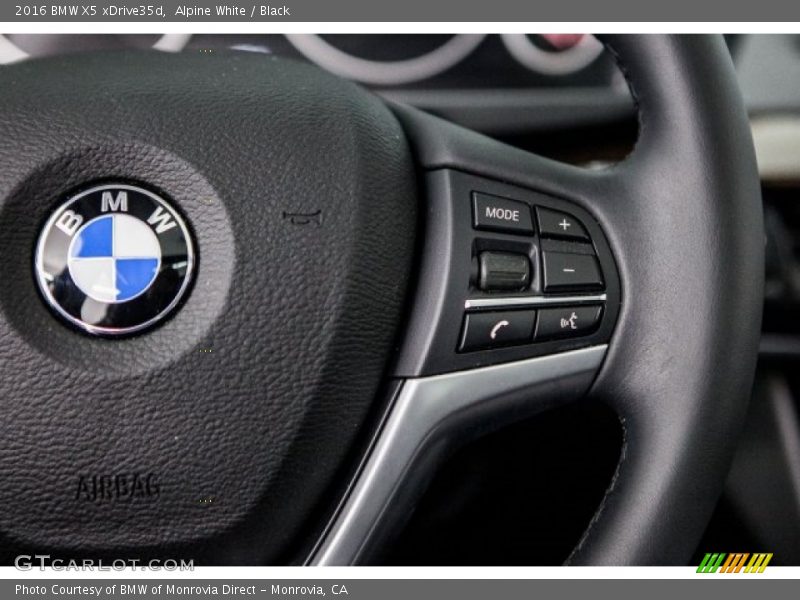 Alpine White / Black 2016 BMW X5 xDrive35d
