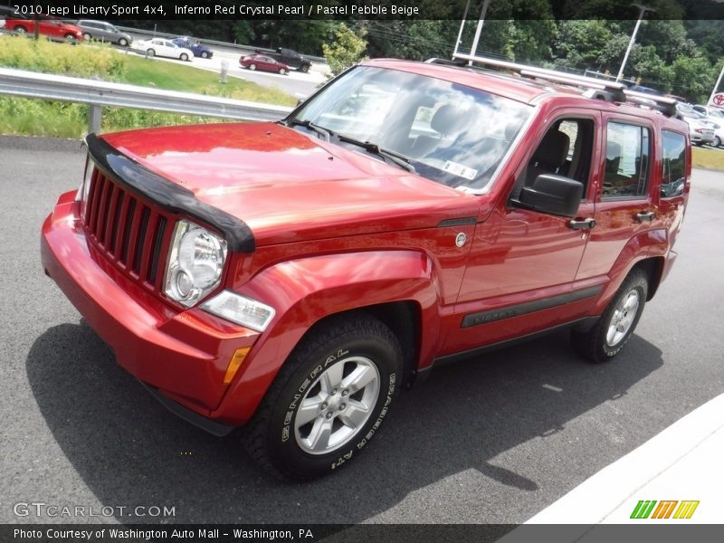 Inferno Red Crystal Pearl / Pastel Pebble Beige 2010 Jeep Liberty Sport 4x4