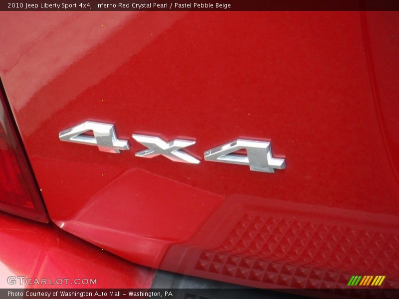 Inferno Red Crystal Pearl / Pastel Pebble Beige 2010 Jeep Liberty Sport 4x4