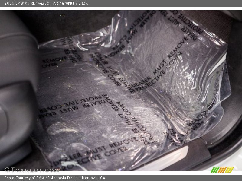 Alpine White / Black 2016 BMW X5 xDrive35d