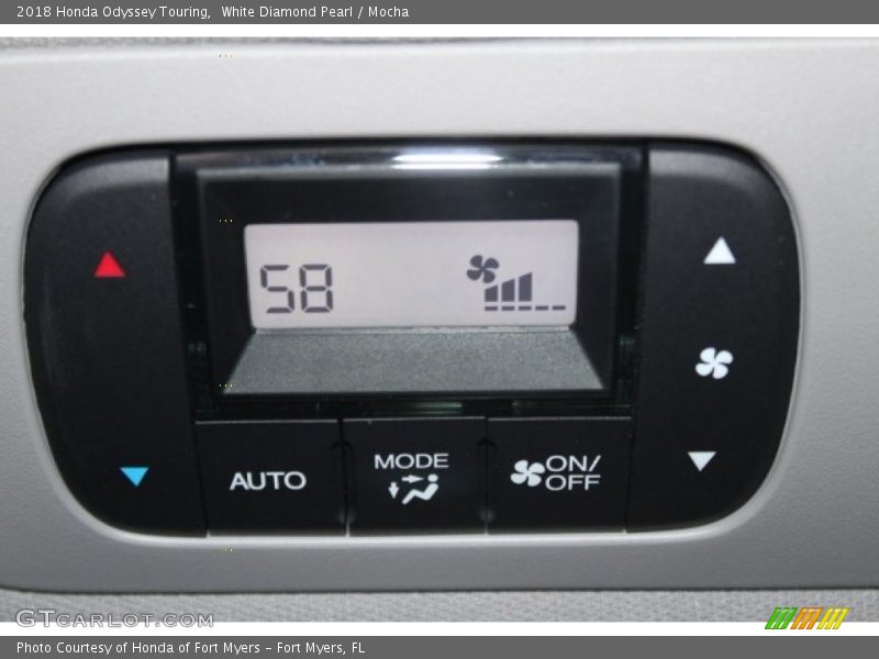 White Diamond Pearl / Mocha 2018 Honda Odyssey Touring