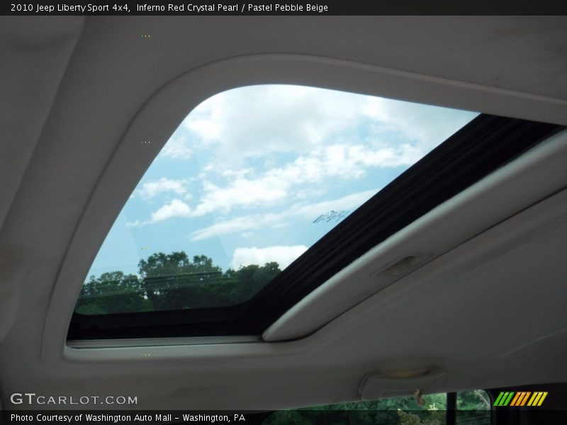Inferno Red Crystal Pearl / Pastel Pebble Beige 2010 Jeep Liberty Sport 4x4