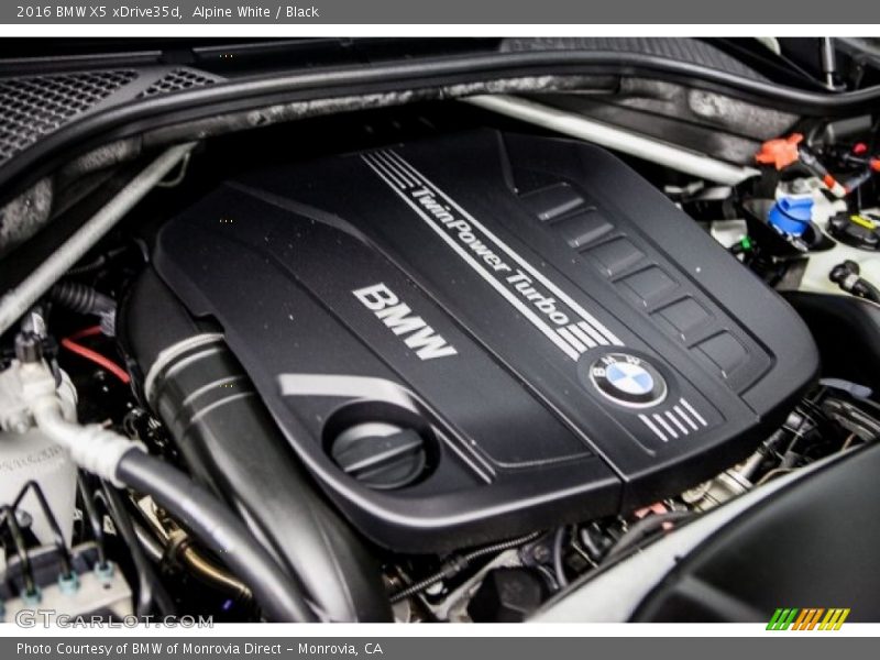 Alpine White / Black 2016 BMW X5 xDrive35d