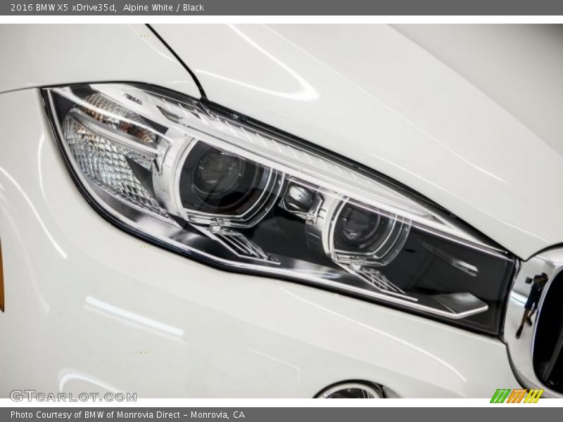 Alpine White / Black 2016 BMW X5 xDrive35d