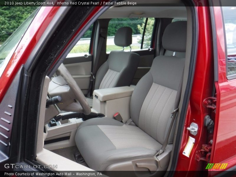 Inferno Red Crystal Pearl / Pastel Pebble Beige 2010 Jeep Liberty Sport 4x4