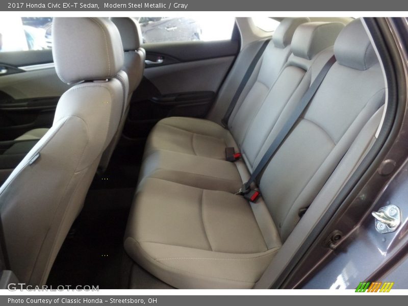 Modern Steel Metallic / Gray 2017 Honda Civic EX-T Sedan