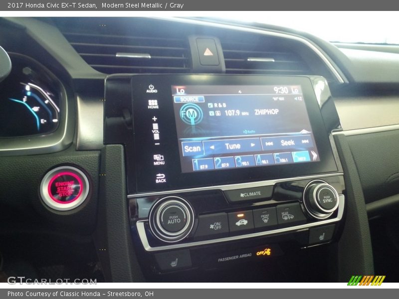 Modern Steel Metallic / Gray 2017 Honda Civic EX-T Sedan