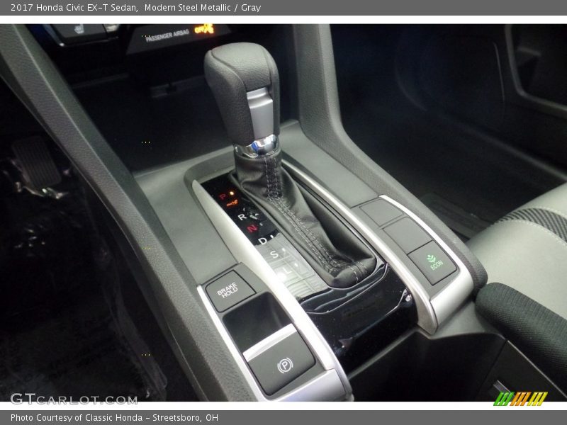 Modern Steel Metallic / Gray 2017 Honda Civic EX-T Sedan