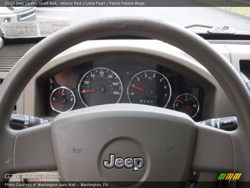 Inferno Red Crystal Pearl / Pastel Pebble Beige 2010 Jeep Liberty Sport 4x4