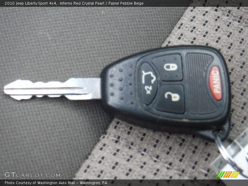 Inferno Red Crystal Pearl / Pastel Pebble Beige 2010 Jeep Liberty Sport 4x4