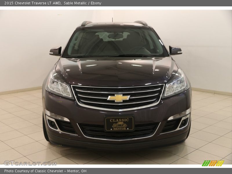 Sable Metallic / Ebony 2015 Chevrolet Traverse LT AWD