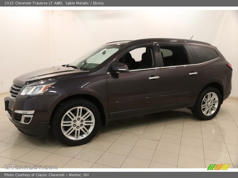 Sable Metallic / Ebony 2015 Chevrolet Traverse LT AWD