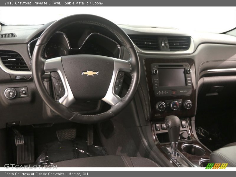 Sable Metallic / Ebony 2015 Chevrolet Traverse LT AWD