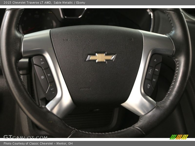 Sable Metallic / Ebony 2015 Chevrolet Traverse LT AWD