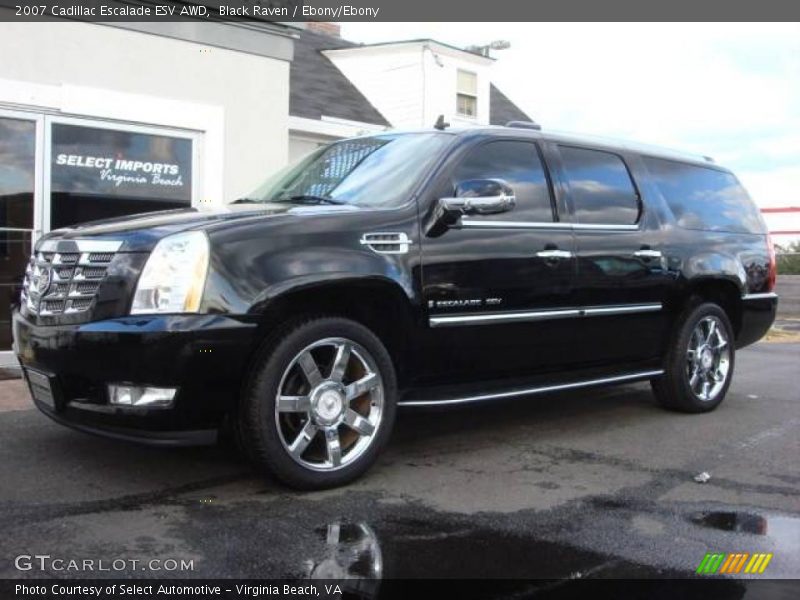 Black Raven / Ebony/Ebony 2007 Cadillac Escalade ESV AWD