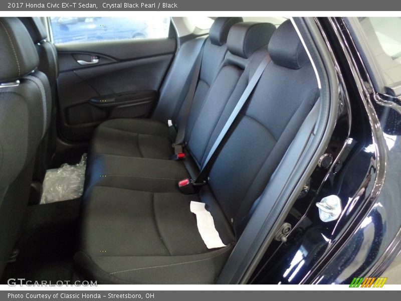 Crystal Black Pearl / Black 2017 Honda Civic EX-T Sedan