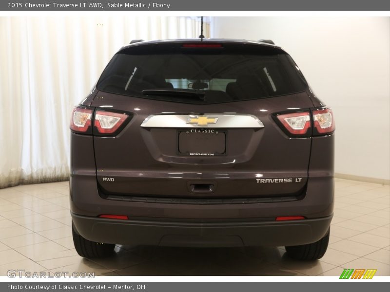 Sable Metallic / Ebony 2015 Chevrolet Traverse LT AWD