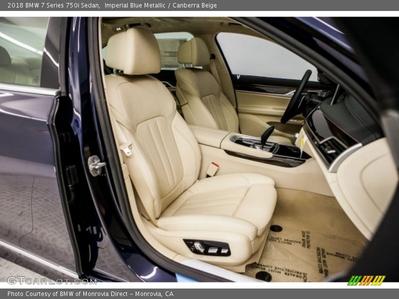Imperial Blue Metallic / Canberra Beige 2018 BMW 7 Series 750i Sedan