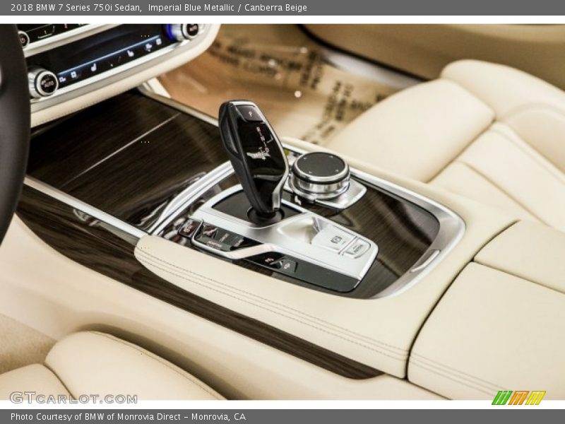 Imperial Blue Metallic / Canberra Beige 2018 BMW 7 Series 750i Sedan
