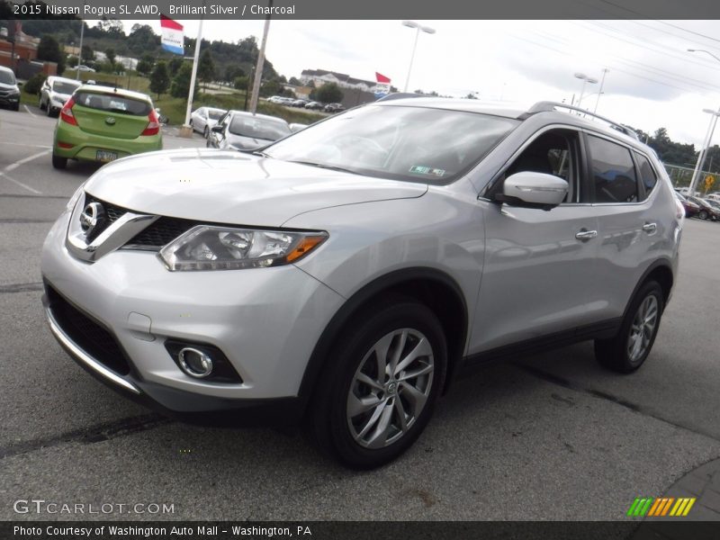 Brilliant Silver / Charcoal 2015 Nissan Rogue SL AWD