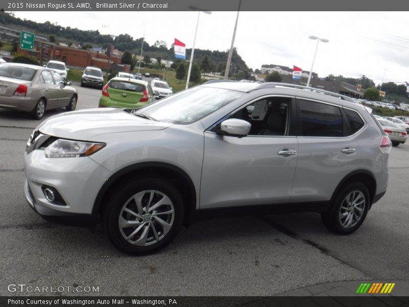 Brilliant Silver / Charcoal 2015 Nissan Rogue SL AWD