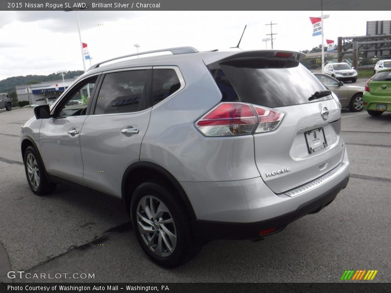 Brilliant Silver / Charcoal 2015 Nissan Rogue SL AWD