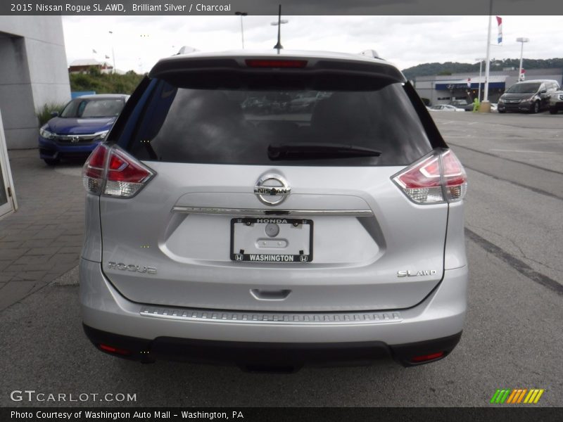 Brilliant Silver / Charcoal 2015 Nissan Rogue SL AWD