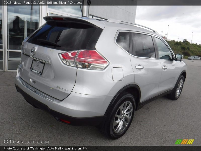 Brilliant Silver / Charcoal 2015 Nissan Rogue SL AWD